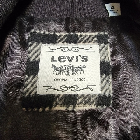 Levi's Wool Satin Lined Winter Jacket Women's XL - Picture 6 of 6